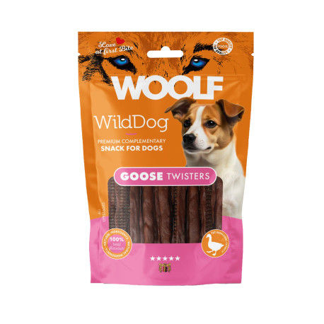 WOOLF WildDog poch. Twister Goose 100g