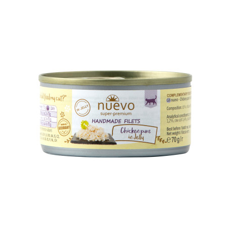Nuevo kočka Handmade Pure Kuře v želé konz. 70g