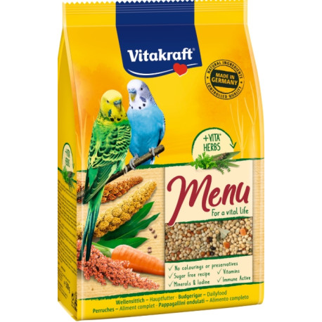 Vitakraft Bird krm. Menu vital honey budgie 500g