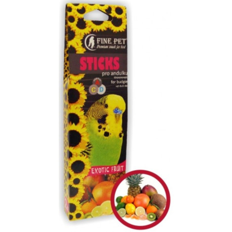 FINE PET Tyčinka Andulka exot ovoce 2ks/110g