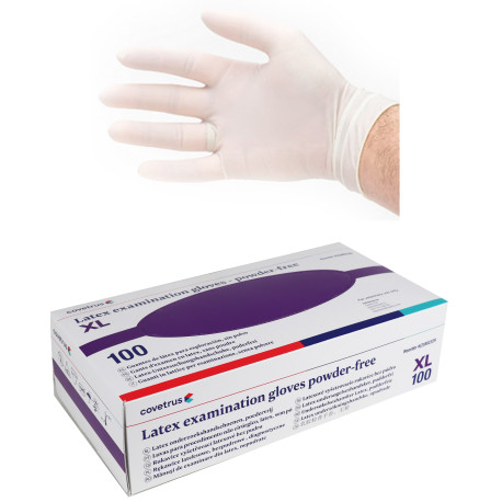Rukavice nest.vyš.CVET latex XL/100ks bez pudru, bílé
