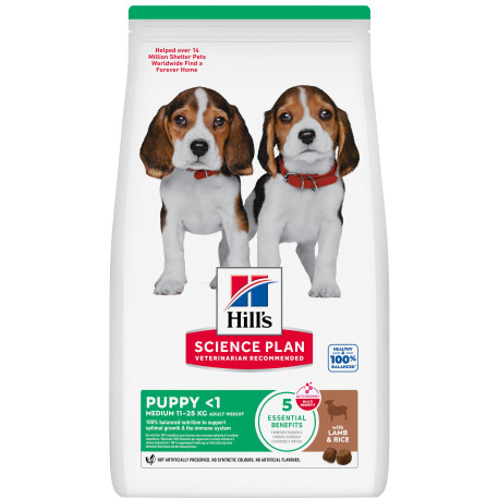 Hill's Can.Dry SP Puppy Medium Lamb&Rice 18kg
