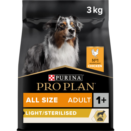 ProPlan Dog All Size Adult Optiweight(Sterilised) 3kg