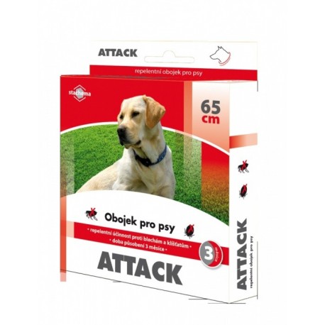 Antiparazitární obojek pr psy Attack 65 cm 