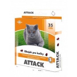 Antiparazitární obojek Attack pro kočky 35 cm