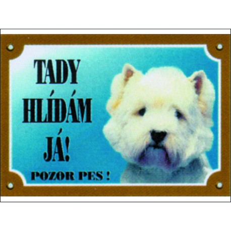 Tabulka DAFIKO west highland white terrier 1ks