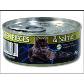 Konzerva ONTARIO Cat Chicken Pieces + Salmon 95g