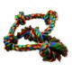 Uzel DOG FANTASY bavlněný barevný 5 knotů 95 cm 1ks