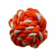 Hračka DOG FANTASY míč bavlněný oranžovo-bílý 12,5 cm 1ks