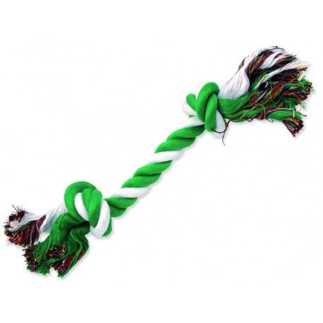 Uzel DOG FANTASY bavlněný zeleno-bílý 2 knoty 30 cm 1ks