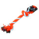 Uzel DOG FANTASY bavlněný oranžovo-bílý 2 knoty 30 cm 1ks
