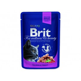 Kapsička BRIT Premium Cat Salmon & Trout 100g