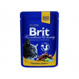Kapsička BRIT Premium Cat Chicken & Turkey 100g