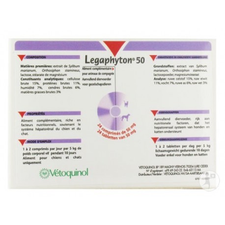 Legaphyton 50 mg, 24 tbl