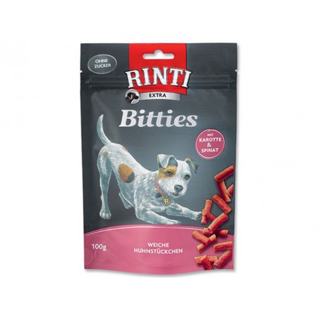 Pochoutka RINTI Extra Bitties karotka + špenát 100g