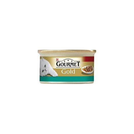 Gourmet Gold konzerva kousky losos a kuře 85 g
