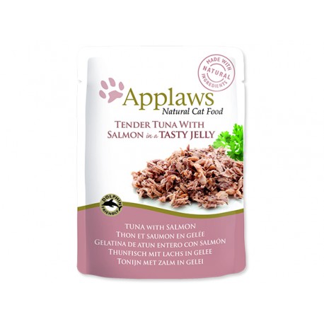 Kapsička APPLAWS Cat Pouch Tuna Wholemeat with Salmon in Jelly 70g