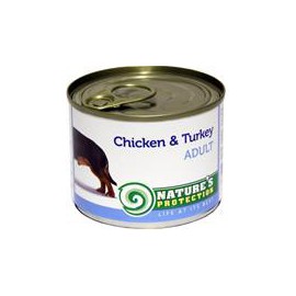 Nature's Protection Dog konzerva Adult kuře/krůta 200 g