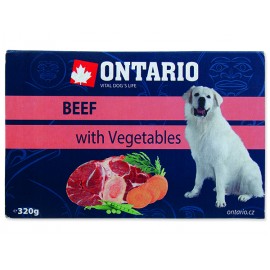 Vanička ONTARIO Dog Beef with Vegetable 320g