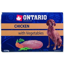 Vanička ONTARIO Dog Chicken with Vegetable 320g