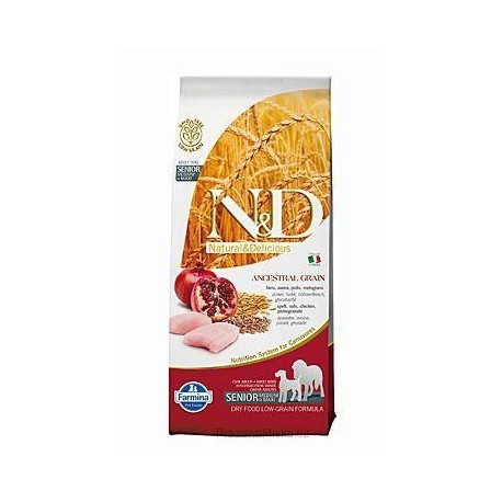 N&D Low Grain DOG Senior M/L Chicken&Pomegr 12kg