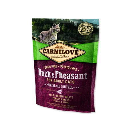 CARNILOVE Duck and Pheasant Adult Cats Hairball Control 400g