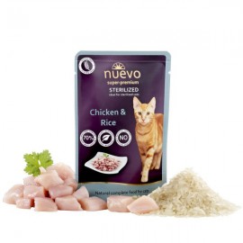 Nuevo kočka sterilized drůbeží s rýží kapsa 85 g