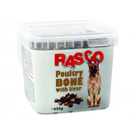 Pochoutka RASCO Dog kosti drůbeží s játry 650g