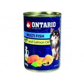 Konzerva ONTARIO Dog Mini Multi Fish and Salmon Oil 400g