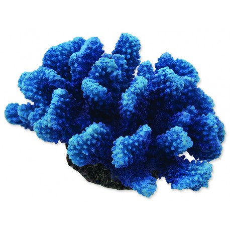 Dekorace AQUA EXCELLENT Mořský korál modrý 14,5 x 10,5 x 7,4 cm 1ks