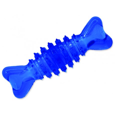 Hračka DOG FANTASY kost gumová modrá 12 cm 1ks