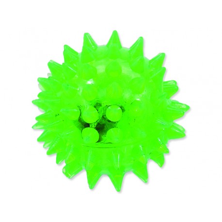 Hračka DOG FANTASY míček LED zelený 5 cm 1ks
