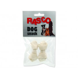Uzle RASCO Dog buvolí bílé 6,25 cm 2ks