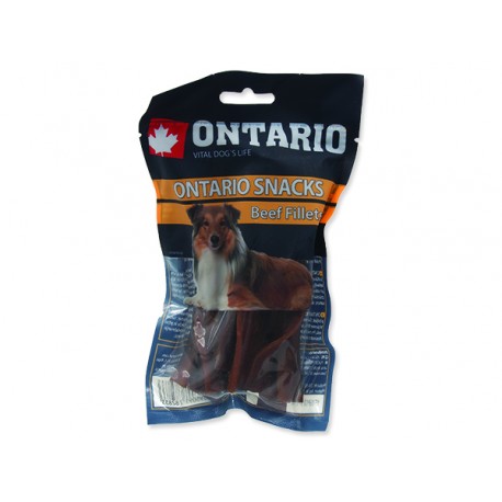 Snack ONTARIO Dog Rawhide Beef Fillets 12,5 cm 10ks