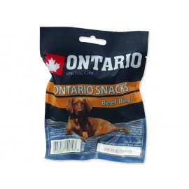 Snack ONTARIO Dog Rawhide Rings 8,75 cm 1ks