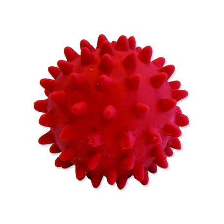 Hračka DOG FANTASY Latex míč s bodlinami a zvukem mix barev 6 cm 1ks