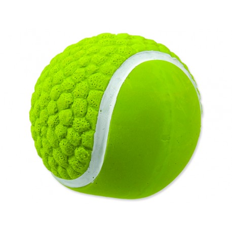 Hračka DOG FANTASY Latex míč tenisový se zvukem 7,5 cm 1ks