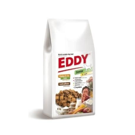 EDDY Senior&Light Breed polštářky s jehněčím 8kg
