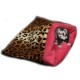 Marysa pelíšek 3v1 pro fretky - leopard/tmavě růžový