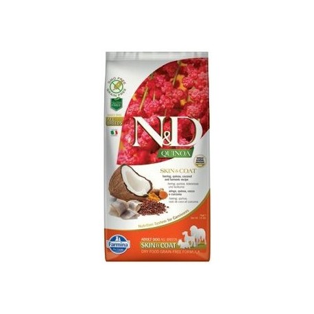 N&D GF Quinoa DOG Skin&Coat Herring & Coconut 7kg