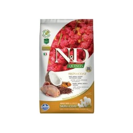 N&D GF Quinoa DOG Skin&Coat Quail & Coconut 2,5kg