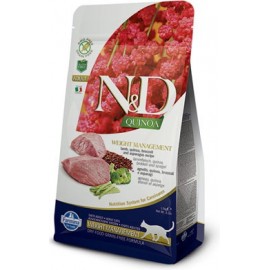 N&D GF Quinoa CAT Weight Mngmnt Lamb & Broccoli 1,5kg