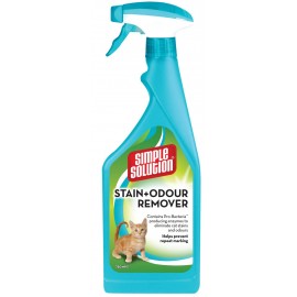 Simple Solution Stain & Odor Remover Odstraňovač skvrn a pachu pro kočky, 750ml