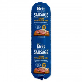 Salám BRIT Premium Sausage Sport – Beef & Fish 800g